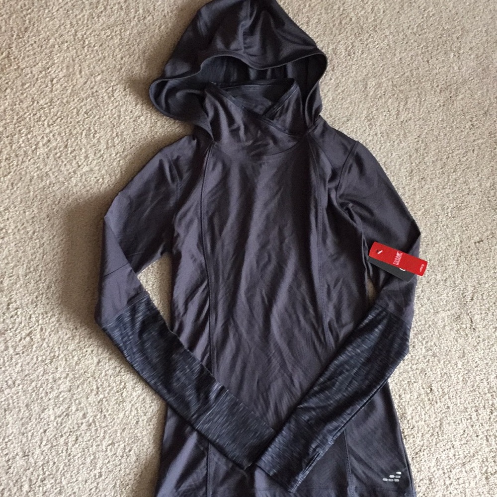 BCG split mock neck hoodie NWT size small